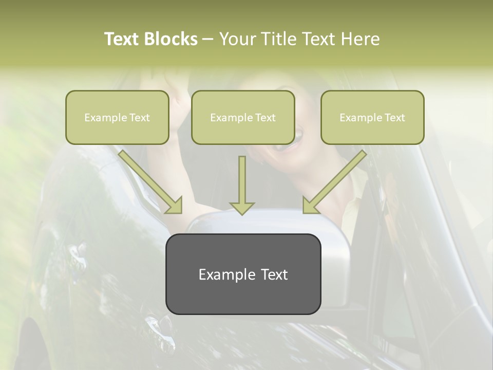 Driver Summer Girl PowerPoint Template