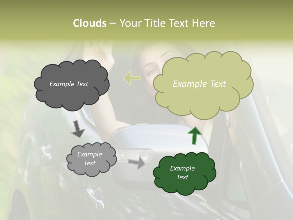 Driver Summer Girl PowerPoint Template