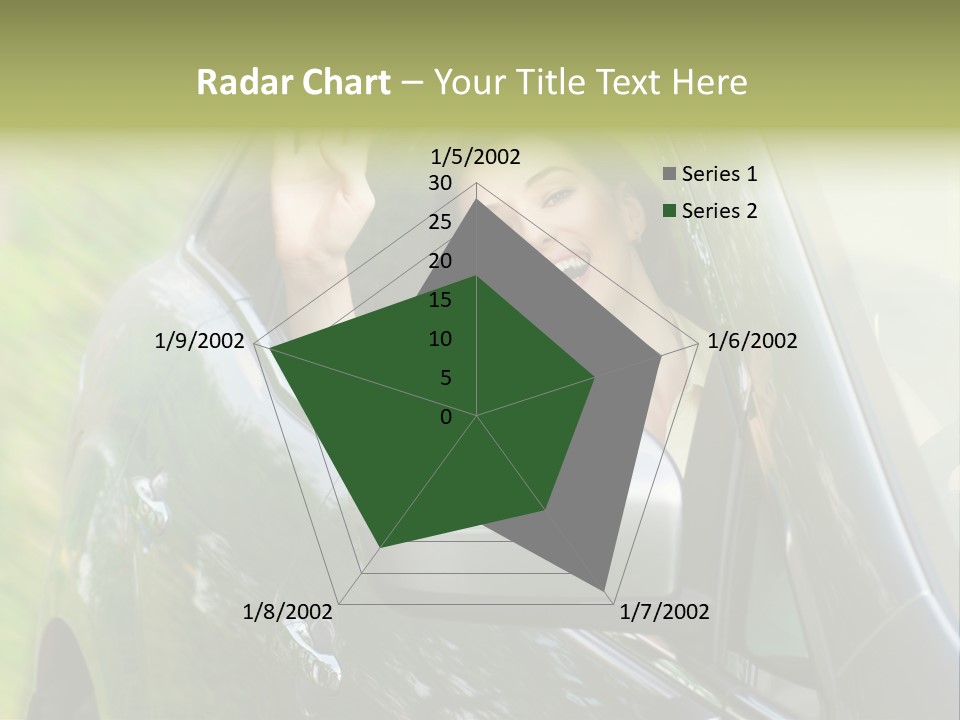Driver Summer Girl PowerPoint Template