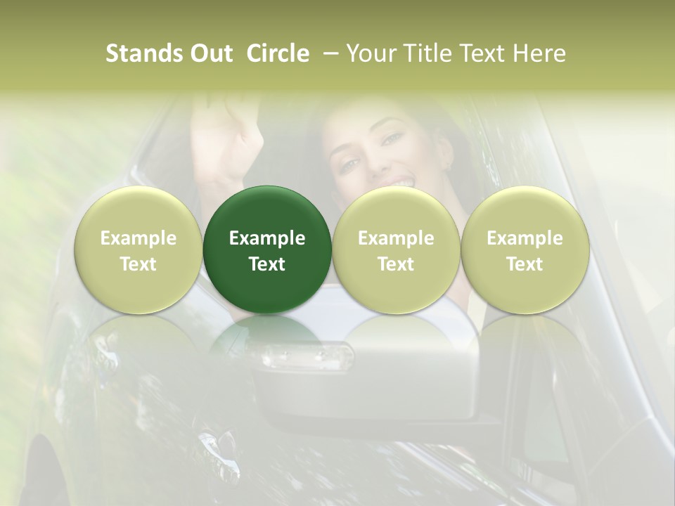 Driver Summer Girl PowerPoint Template