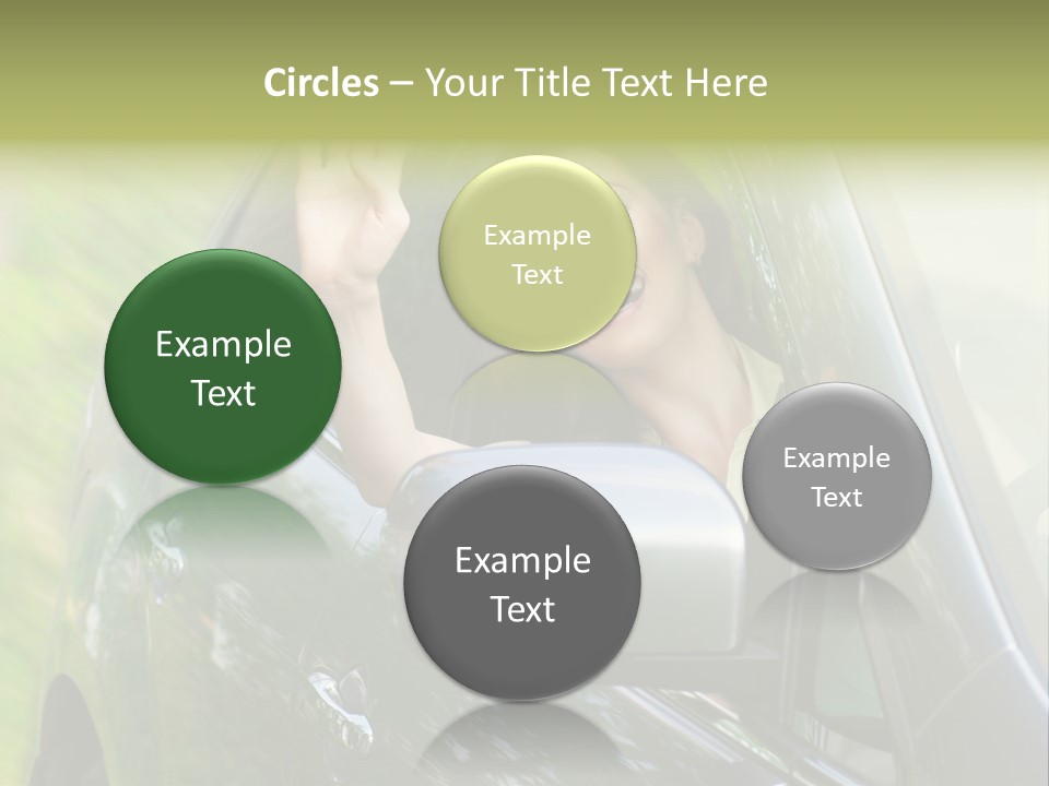 Driver Summer Girl PowerPoint Template