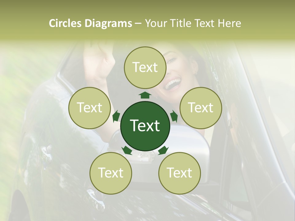 Driver Summer Girl PowerPoint Template