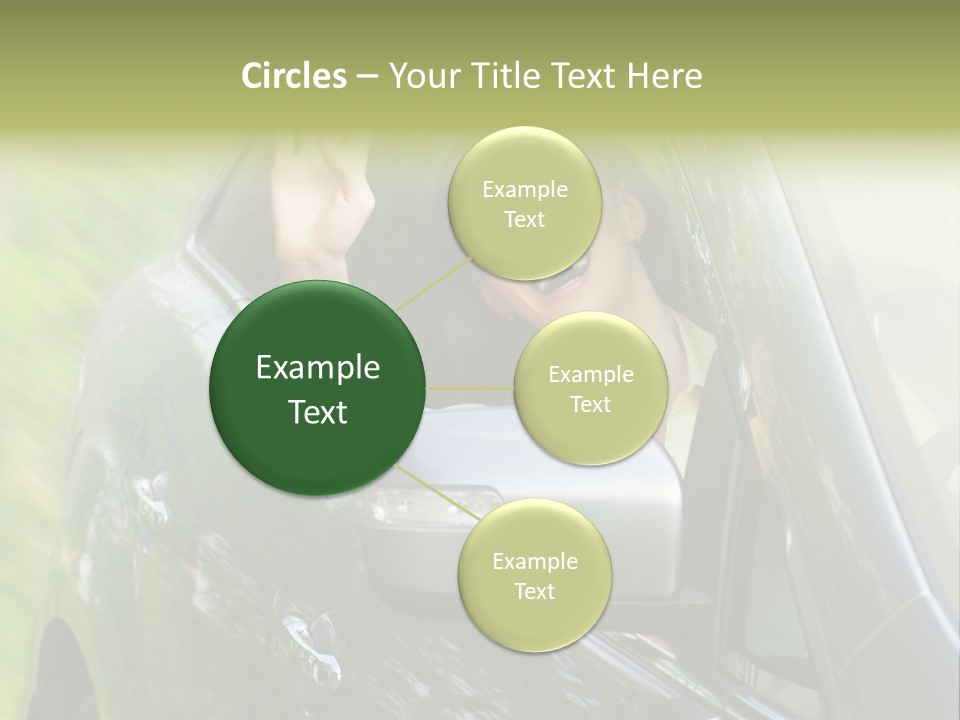 Driver Summer Girl PowerPoint Template