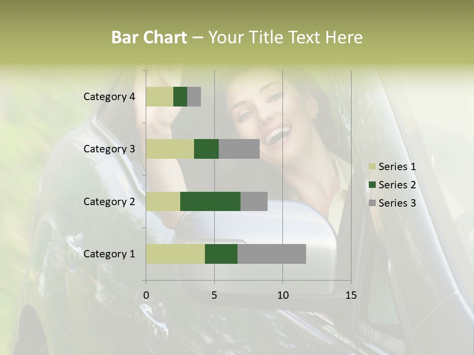 Driver Summer Girl PowerPoint Template
