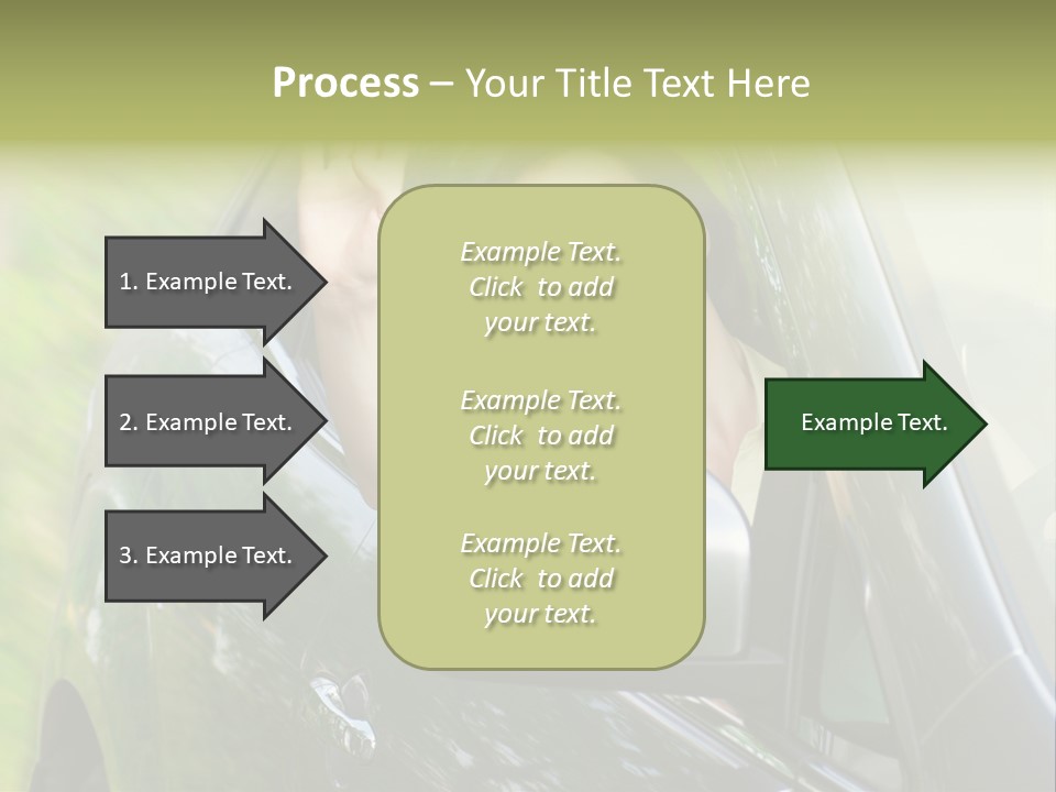 Driver Summer Girl PowerPoint Template