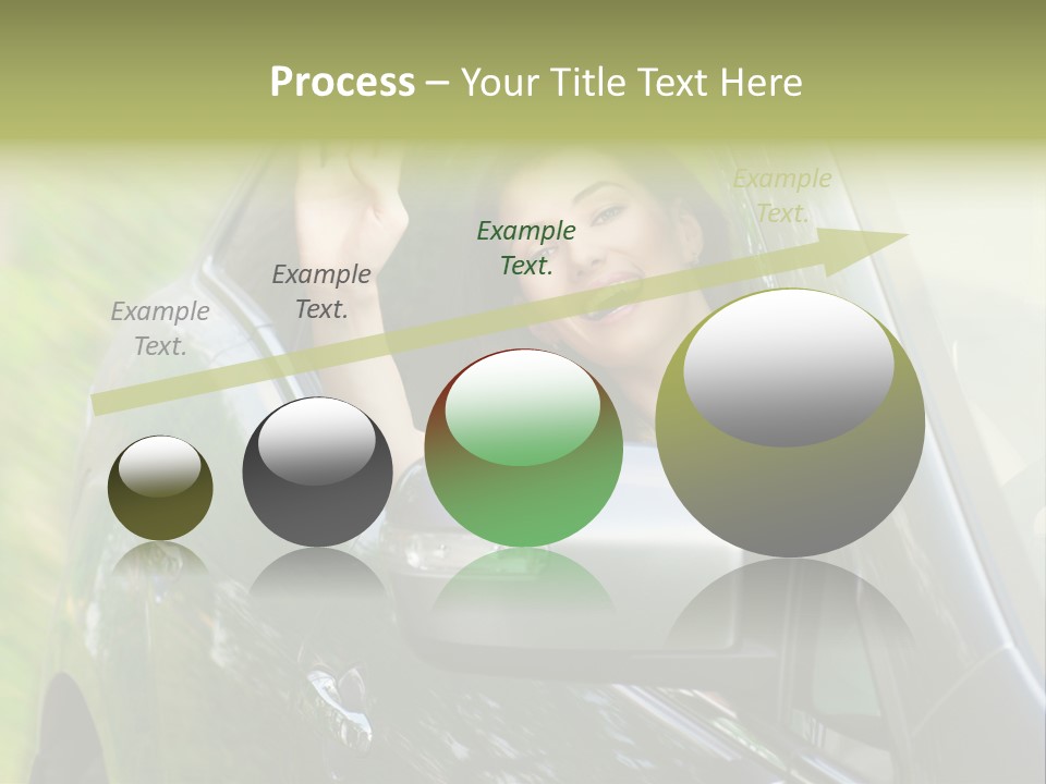 Driver Summer Girl PowerPoint Template