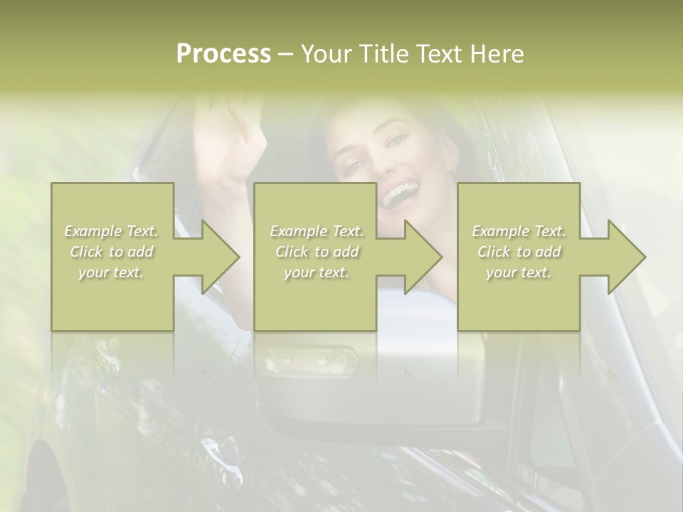 Driver Summer Girl PowerPoint Template