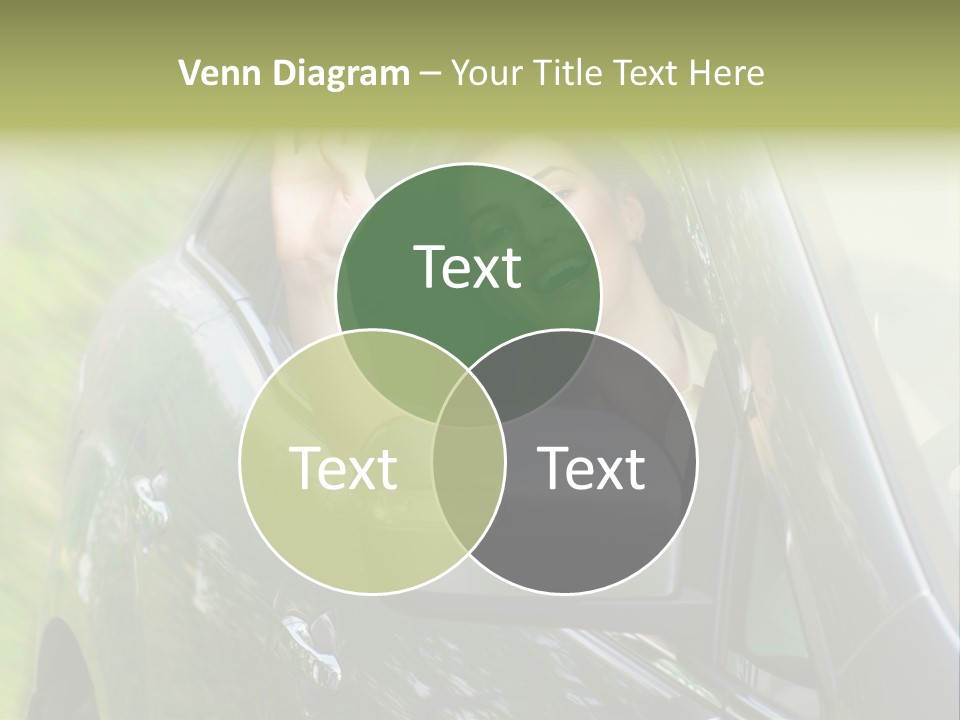 Driver Summer Girl PowerPoint Template