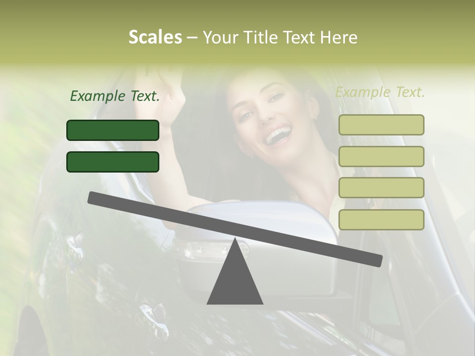 Driver Summer Girl PowerPoint Template