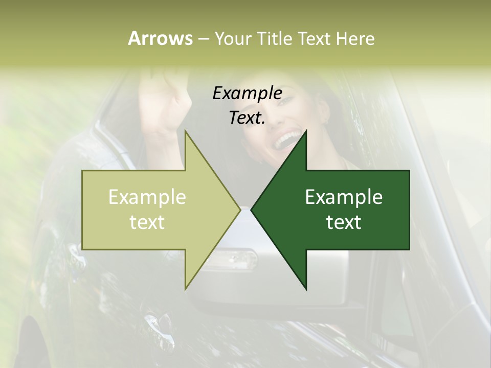 Driver Summer Girl PowerPoint Template