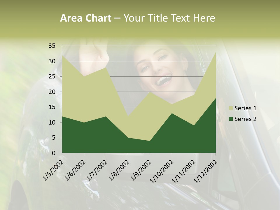 Driver Summer Girl PowerPoint Template