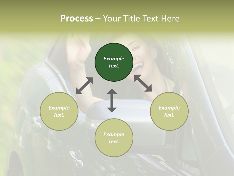 Driver Summer Girl PowerPoint Template