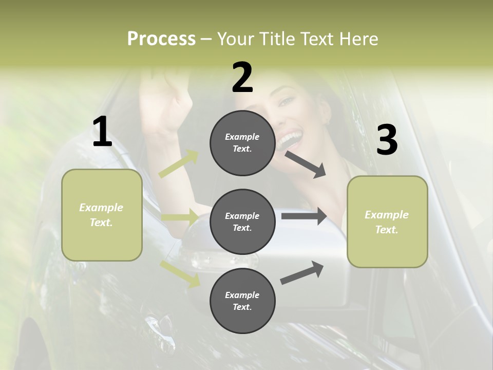 Driver Summer Girl PowerPoint Template