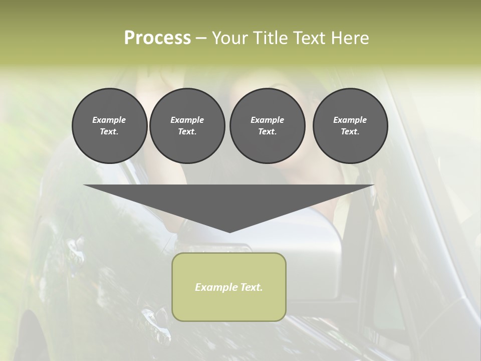 Driver Summer Girl PowerPoint Template