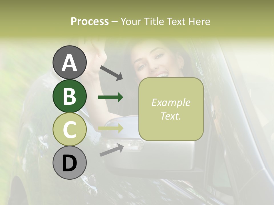 Driver Summer Girl PowerPoint Template