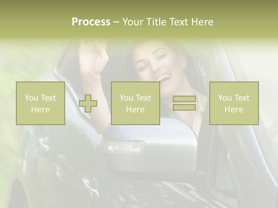 Driver Summer Girl PowerPoint Template