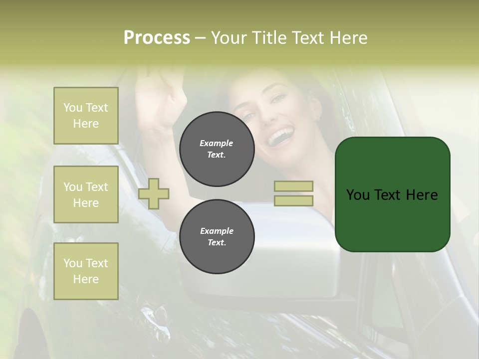 Driver Summer Girl PowerPoint Template