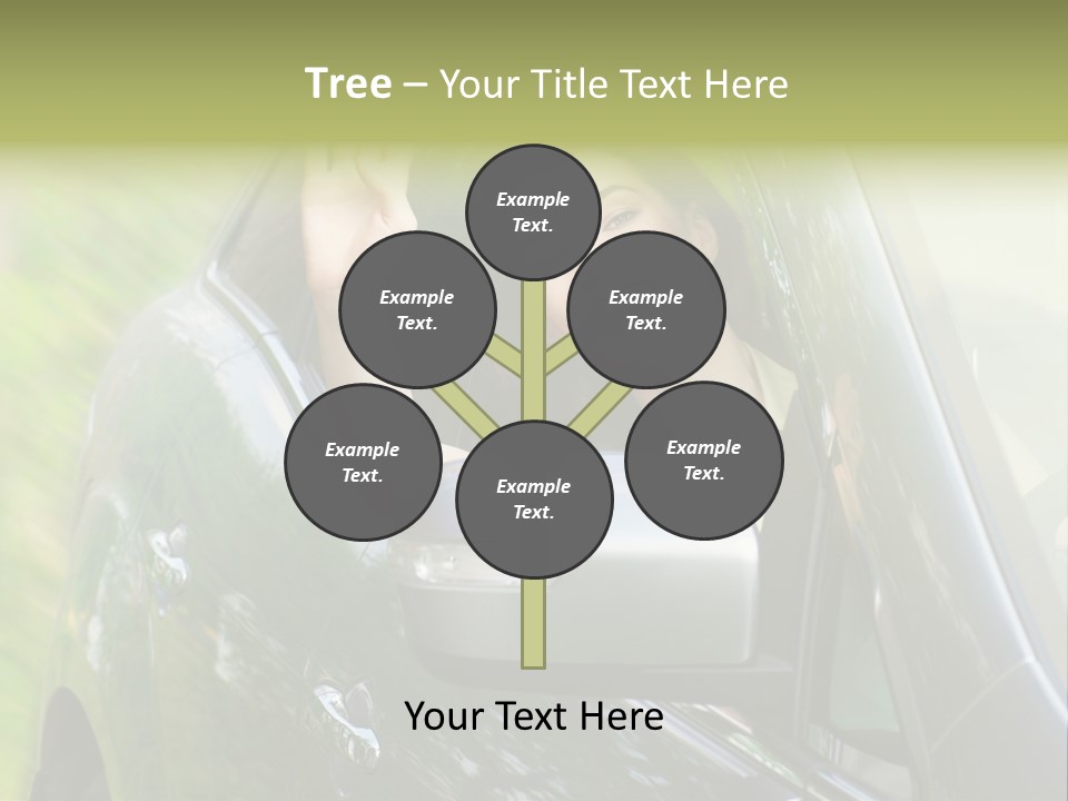 Driver Summer Girl PowerPoint Template