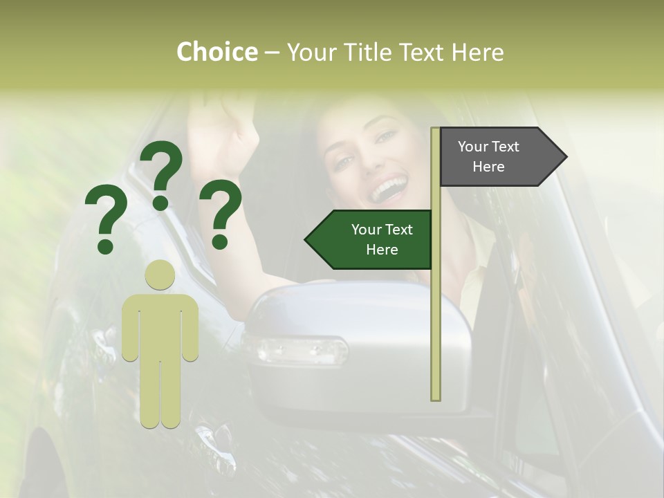 Driver Summer Girl PowerPoint Template