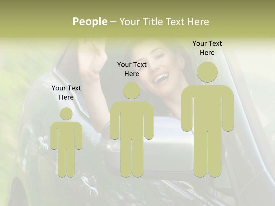 Driver Summer Girl PowerPoint Template