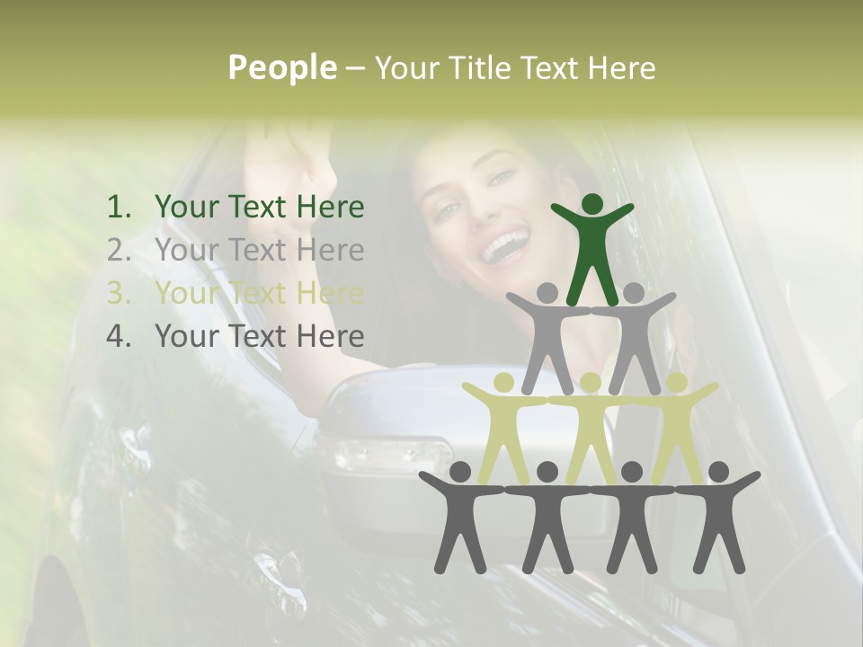 Driver Summer Girl PowerPoint Template