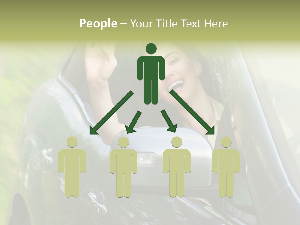 Driver Summer Girl PowerPoint Template