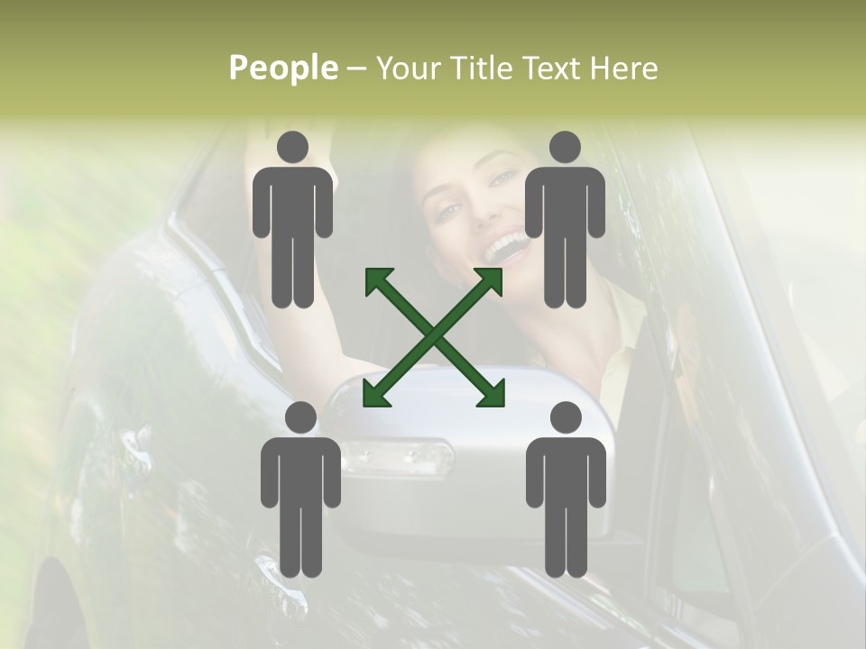 Driver Summer Girl PowerPoint Template