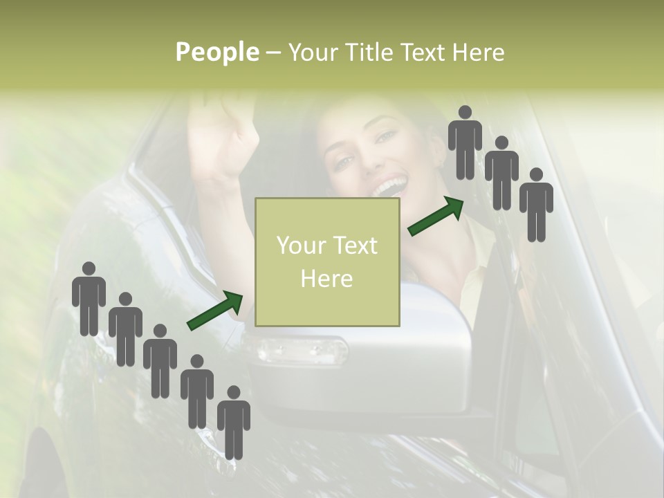 Driver Summer Girl PowerPoint Template