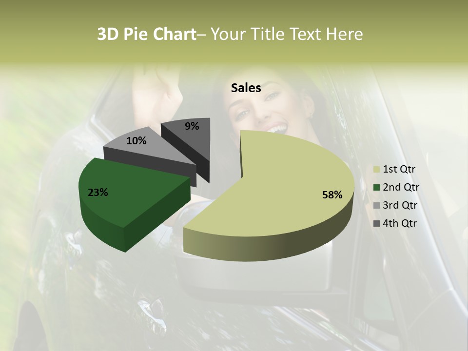 Driver Summer Girl PowerPoint Template