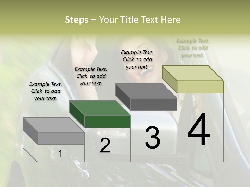Driver Summer Girl PowerPoint Template