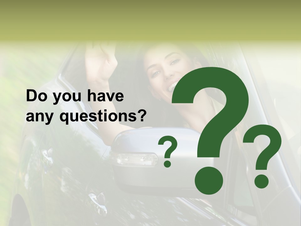 Driver Summer Girl PowerPoint Template