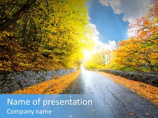 Landscape Quiet Outdoor PowerPoint Template