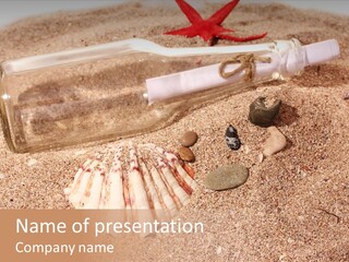 Bottle Survivor Note PowerPoint Template