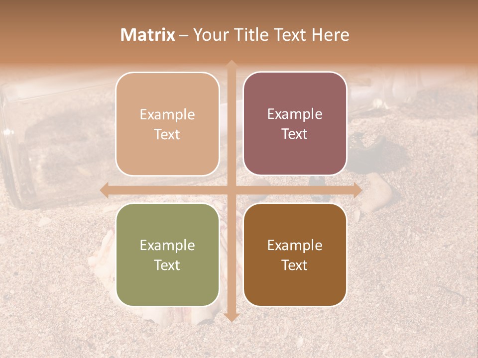 Bottle Survivor Note PowerPoint Template