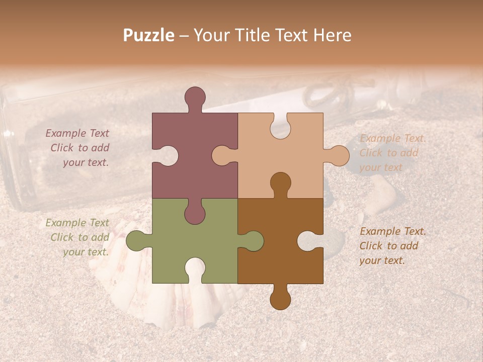 Bottle Survivor Note PowerPoint Template