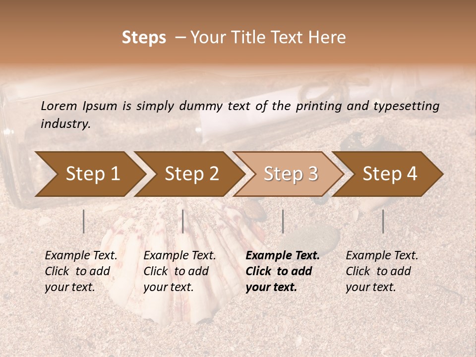 Bottle Survivor Note PowerPoint Template