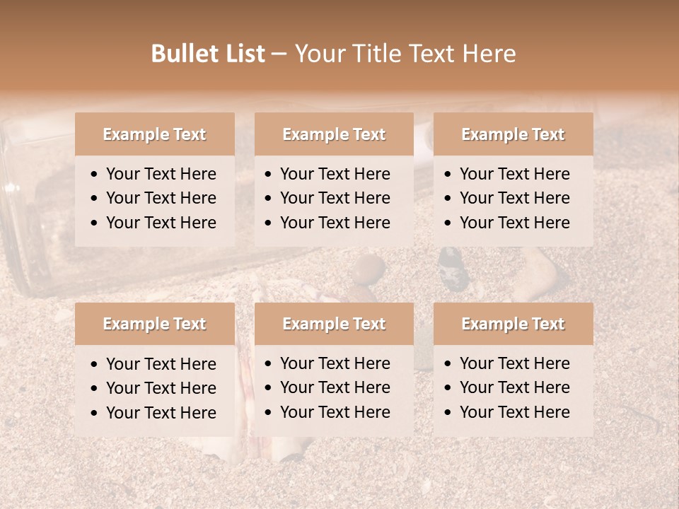 Bottle Survivor Note PowerPoint Template