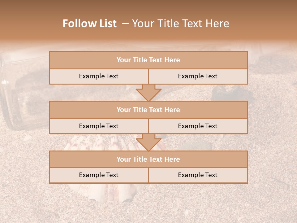 Bottle Survivor Note PowerPoint Template