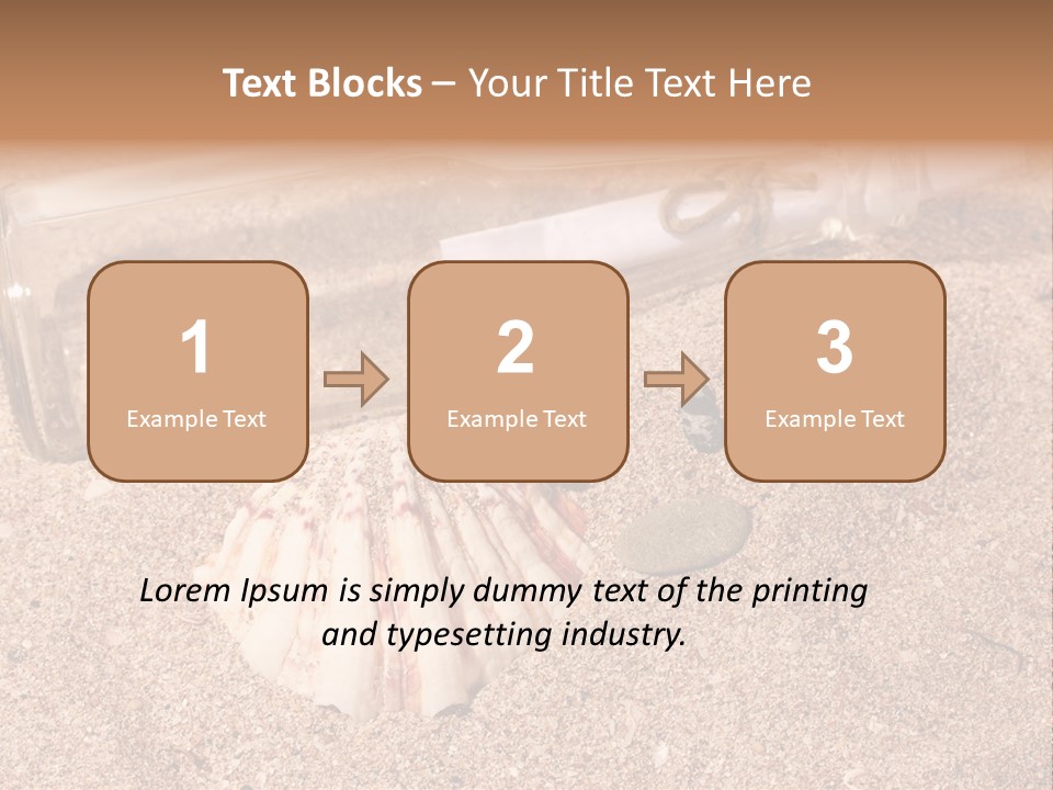 Bottle Survivor Note PowerPoint Template