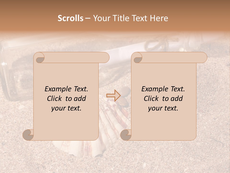 Bottle Survivor Note PowerPoint Template