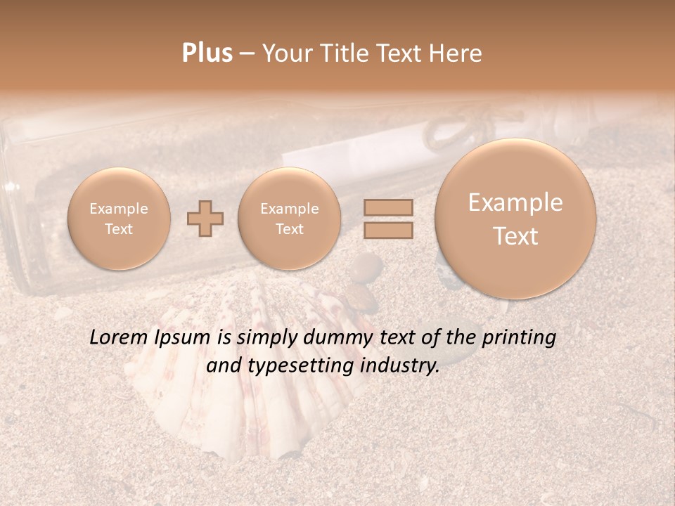 Bottle Survivor Note PowerPoint Template