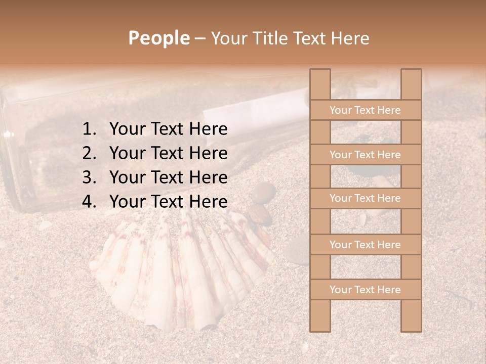 Bottle Survivor Note PowerPoint Template