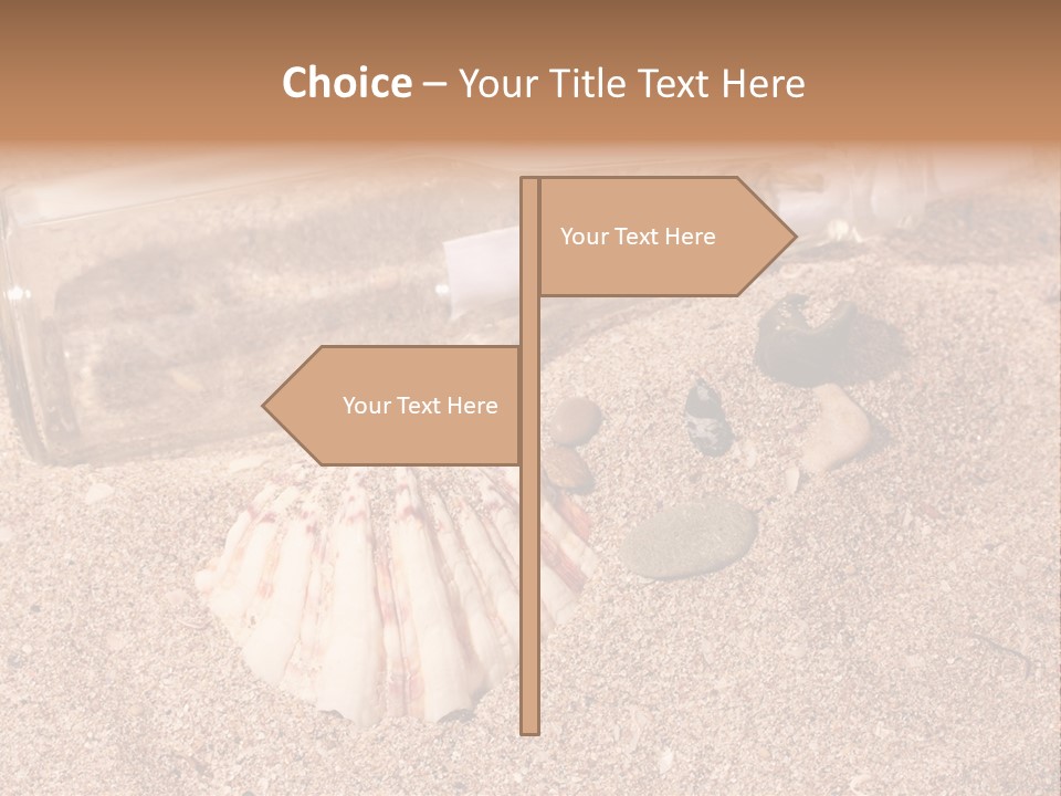 Bottle Survivor Note PowerPoint Template