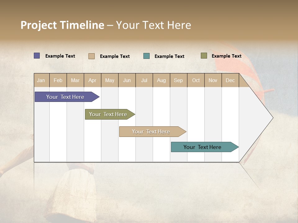 Red Haired Vogue  PowerPoint Template