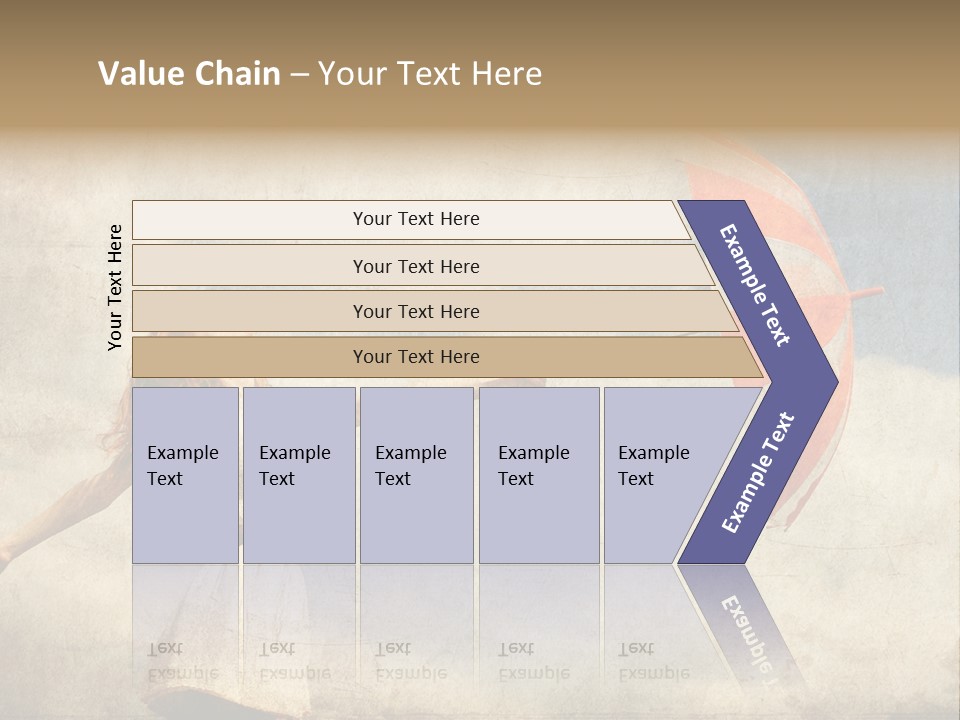 Red Haired Vogue  PowerPoint Template