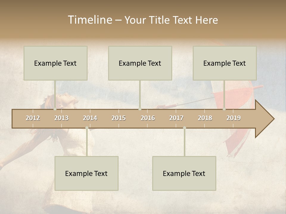 Red Haired Vogue  PowerPoint Template