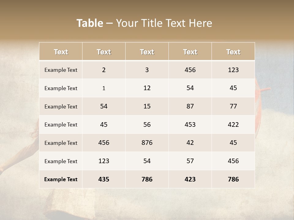Red Haired Vogue  PowerPoint Template