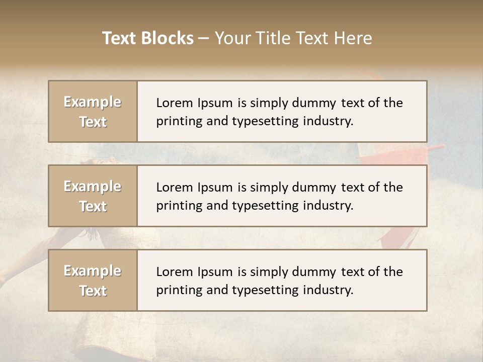 Red Haired Vogue  PowerPoint Template