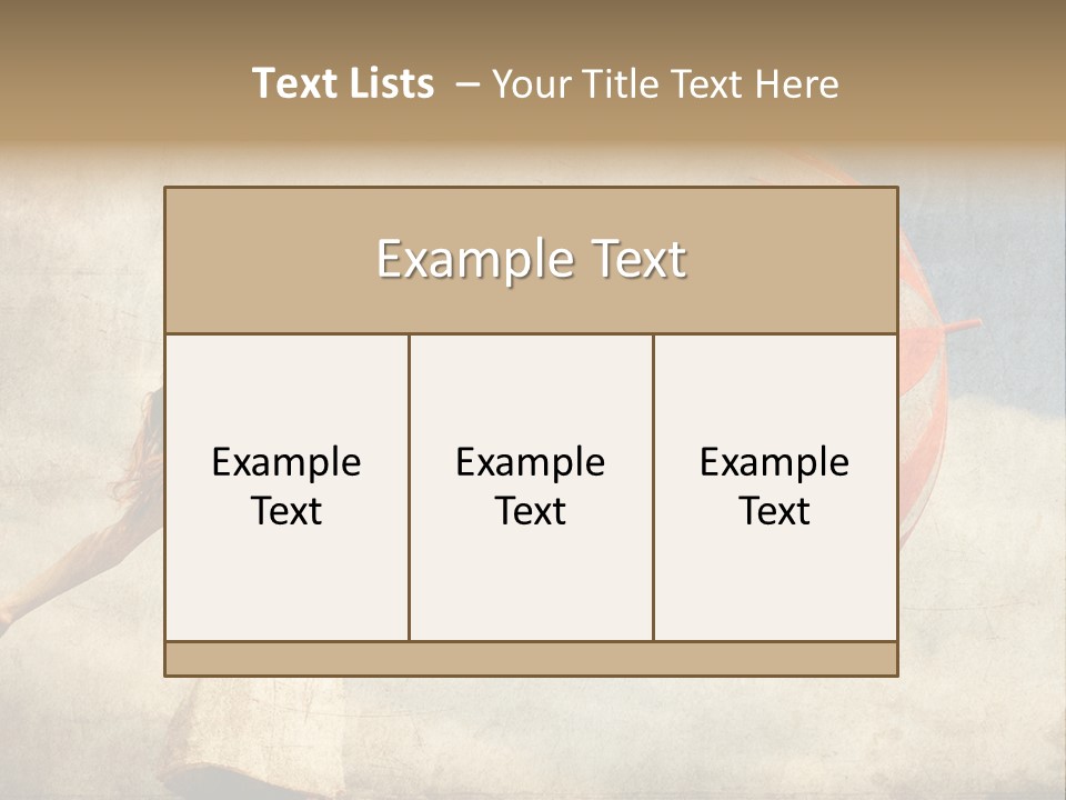 Red Haired Vogue  PowerPoint Template
