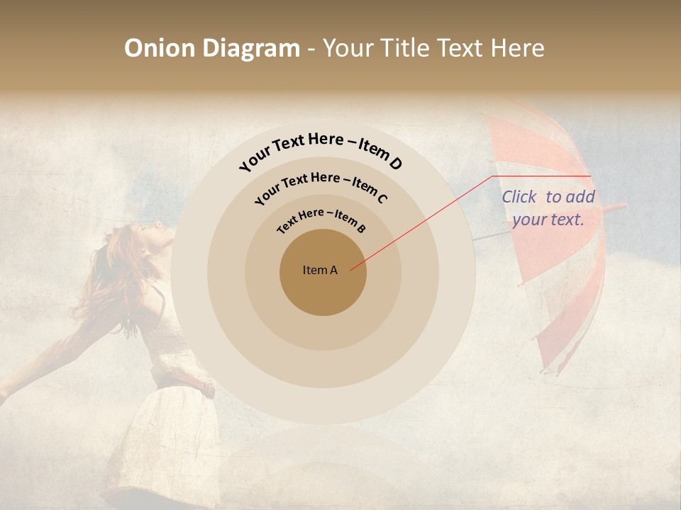 Red Haired Vogue  PowerPoint Template